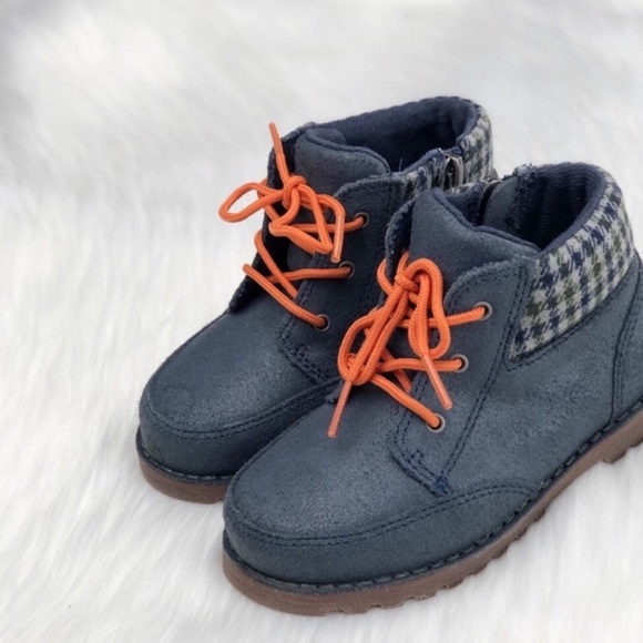UGG Other - UGG Boys Lace Up Boots In Brushed Suede EUC
